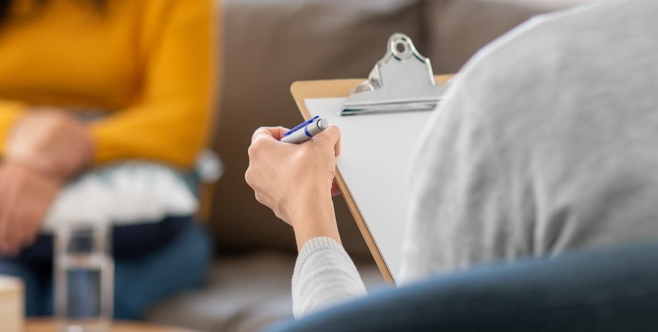 Patient consulting with MSK specialist in clinic